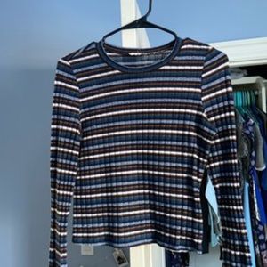 Garage Stripped Long Sleeve Shirt